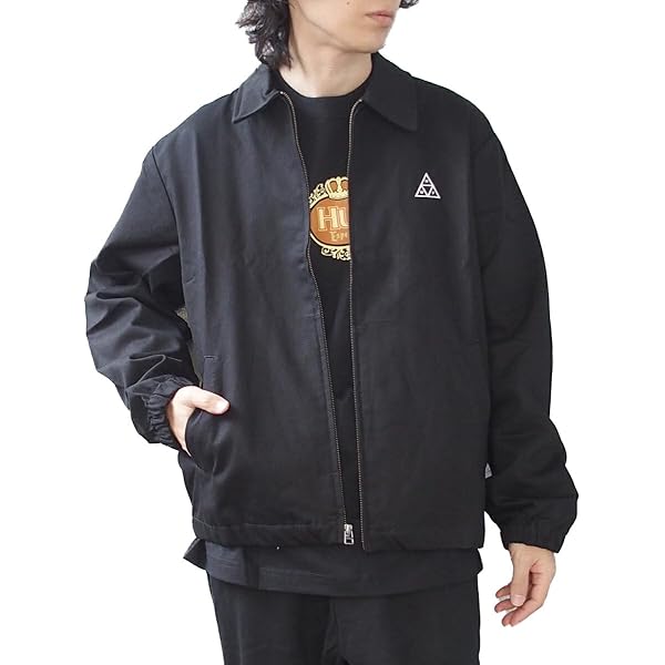 Amazon | [HUF(ハフ)] ESSENTIALS ZIP STANDARD SHELL JACKET ナイロン