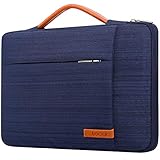 Lacdo 360°保護ラップトップスリーブケース 対応機種 16インチ 新しい MacBook Pro M5 Pro/Max A3428 A3429 (2026)、M4/M3/M2/M1 A3403 A3186 A2991 A2780 A2485 A2141、15インチSurface 用 ラップトップ7th Copilot+PC/6/5/4/3 コンピュータバッグ、ブルー