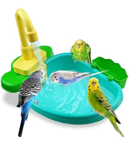 Amazon.co.jp: SALUDABLE インコ 鳥 水浴び 小鳥 おもちゃ 文鳥 循環