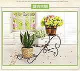 Chen ZhiShan 観葉植物 フラワー スタンド 花台 階段状 プランター (3層-銅色の)