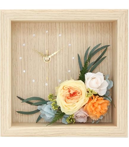 Amazon.co.jp: Lulu's ルルズ クレセントムーン 花時計 プリザーブド