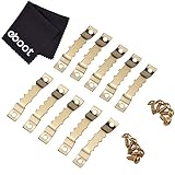 eBoot 100 Pack Sawtooth Picture Frame Hanging Hangers Double Hole with Screws [並行輸入品]