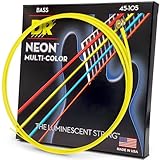 DR Strings (デーアール) ベース弦 NEON マルチ カラー コーテッド .045-.105 NMCB-45 【国内正規品】