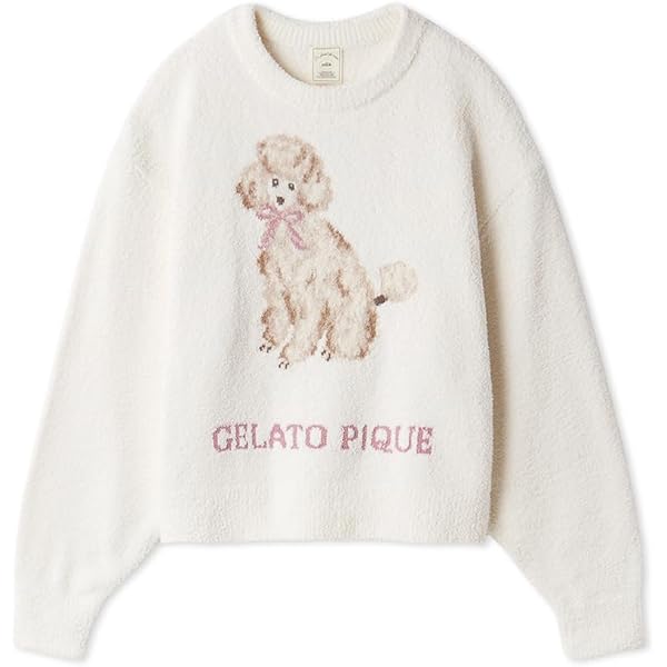 Amazon | [ジェラート ピケ] トイプードル柄ワンポイントTシャツ