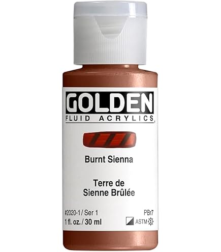 Amazon | Golden Fluid アクリル絵具、液体混合セット、1液量オンス