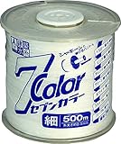 たくみ セブンカラー 水糸 ホワイト 細 4812 500m 10個入