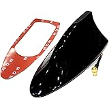 [Dr.nao] 車用 シャークアンテナ カーラジオアンテナ fmアンテナ ドルフィンアンテナ ラジオアンテナ 車 アクセサリー アクア アンテナ プリウス bmw 汎用 (ブラック)