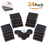 Adoric Lifeノンスリップ家具パッドセット、16個2 " Square + 8個1 "ラウンド家具パッド、家具床プロテクターfor Keep In Place家具/家具Stoppers