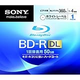 SONY ビデオ用BD-R 追記型 片面2層50GB 4倍速 ホワイトプリンタブル 20枚パック 20BNR2VGPS4
