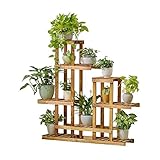 TIDLT フラワースタンド 無垢材 リビングルーム バルコニー インドア 多層 フロアスタンドフラワースタンド 100 * 25 * 110CM (色 : A)
