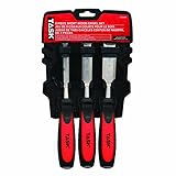 Task Tools T66003 Short Blade Wood Chisel Set, 3-Piece [並行輸入品]