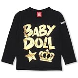 ベビードール 箔ロゴロンT 子供服 110cm ブラック