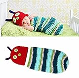 Baby Kids Rainbow Caterpillar Wearable Blanket Sleeping Bag Romper Newborn Photography Props Sleepwe