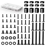 ACCURTEK テレビ・モニター壁掛けネジセット M4/M5/M6/M8 対応 ワッシャー＆スペーサー付き ディスプレイ用 収納ケース入り TV壁掛け金具・モニターアームに適用 VESA取付 68本セット ACSK-01