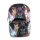 Star Wars Black 16 inch Backpack with Detachable Lunch Box [並行輸入品]
