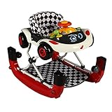 赤ちゃんの歩行,多機能抗ロール オーバー 6-18 ヶ月赤ちゃんの音楽学校の運転赤ちゃん活動ウォーカーを押すことで折りたたみ-赤