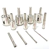 eeldog ダイヤモンド コアビット 12本セット (シルバー 12個)