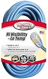 Coleman Cable 02568 12/3 50-Foot Hi-Visibility/Low-Temperature Outdoor Extension Cord [並行輸入品]