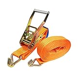 ラッシングベルト ラチェット式 トラック用 ラチェット タイダウンベルト 荷締ベルト 耐荷重5t 長さ5m 幅50mm