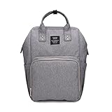 hibote マザーズバッグ リュック 軽量 2way ベビー用品収納 おしゃれなママバッグ 大容量 多機能 ママのバック 通勤 通学にも適用 グレー