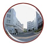 【333 Products】丸型 カーブミラー 直径30cm 道路反射鏡 車庫 ガレージ 曲がり角 安全確認 簡単取り付け可能