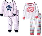 The Children's Place Baby-Girls Sweet Li'l New 2-piece Cotton Pajamas (Pack of 2) Multi Color 0-3 mo