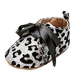 Tovadoo ベビーシューズ スリッポン 女の子 秋 プリンセス 紐靴 スパンコール リボン キラキラ おしゃれ 室内 歩行練習 ギフト 0-12ヶ月