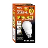 NEC 電球形蛍光ランプ A形コスモボール 電球色 60W相当タイプ 口金E26 EFA15E...