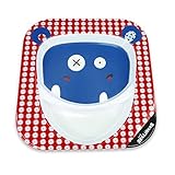 Les D?glingos Hippipos the Hippo 55117?Melamine Plates 22?x 22?cm by Les D?glingos?