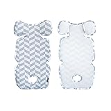 [BEBENUVO]ベビーカー、チャイルドシート、キャリア、クールシート、ライナー、乳児用、3Dエア、メッシュ素材、あせもの予防、換気、通気性、衛生、快適な夏の必需品、韓国の製造、ハンドメード (灰色