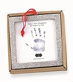 Mud Pie Glitter Handprint with Ink Pad, Square Frame by Mud Pie