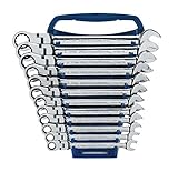 GearWrench 9901 12 Piece Metric Flex-Head Combination Ratcheting Wrench Set [並行輸入品]
