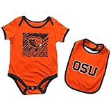 Oregon State Beavers Infant Look at the Baby Onesieとよだれかけセット 0-3 M