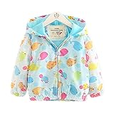 Candykids ベビー ウインドブレーカー 薄手 キッズ パーカー おしゃれな 女の子に ぴったり キッズ用 トレンチ コート ラッシュガード パーカー 防寒着 長袖 UVカット 日焼け防止 (1