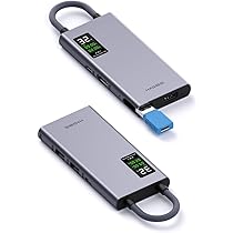 Amazon | Hagibis USB Cハブ LCDディスプレイ付き Type C