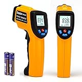 Peralng 赤外線放射温度計 温度測定 非接触温度計 デシタル測定器 -50℃~+380℃/-58°F~716°F 電池付き