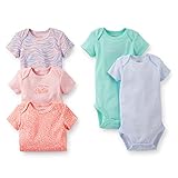 カーターズ ロンパース ボディースーツ 5枚セット ベビー 18M,半袖 女の子（アニマル柄） [並行輸入品]