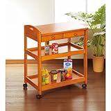 天然木製キッチンワゴン 引出し 取っ手 キャスター付き 収納 キッチンラック ch-1201/ch-1202【送料無料】
