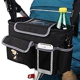 ベビーカー収納バッグ, Homeself 2つの絶縁されたボトル、バディ、プッシュチェア、プラモのための携帯電話ホルダー付きのベビーおむつプッシュチェアバッグ (モンキー)