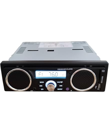 Amazon.co.jp: 【Auyyhui】車載カーオーディオ 1DIN サイズ MP3・FM