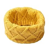 赤ちゃん暖かいスカーフサークルループスカーフソフトリブニットスカーフユニセックスネッカチーフ