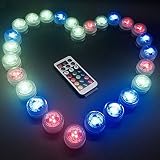 kaimao 10個パック防水水中LEDティーライト明るいと安全な電子Candle Light withリモートコントロールIdeal for in water /花瓶