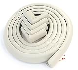 JNTworld ケガ防止! コーナークッション コーナーガード 赤ちゃん/ベビー/お子様やご年配の方 自由DIY テーブル/ベビーベッド/柱の角などにも 【4m＋コーナーパット４個+3M両面テープ付