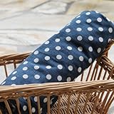 ファムベリー　５重ガーゼケット　ドットネイビー