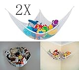 キッズ部屋ジャンボ玩具ハンモックネットオーガナイザーStuffed人形動物ストレージ 2X 047857