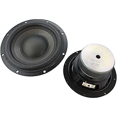 Amazon 大口径センターキャップ 極太ウレタンエッジ 強力磁気回路ウーハースピーカーユニット5インチ 1mm 8w Max70w スピーカー自作 Diyオーディオ 1個 Nfj スピーカーユニット