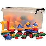 Constructive Playthings CPX-807 Cp Toys Vinyl Bristle Blocks In Storage Tub / 160 Piece 【You&Me】 [並行