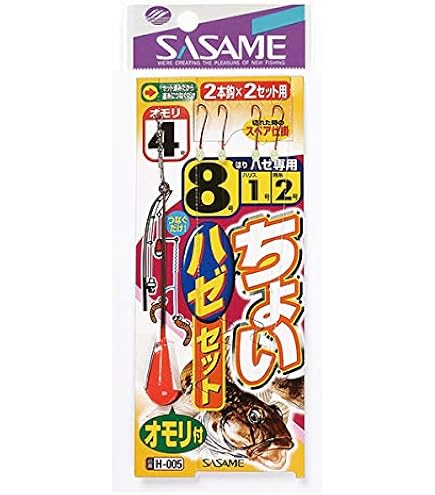 ささめページ Amazon | ささめ針(SASAME) H-005 ちょいハゼセット 7号1 | さ