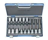 GEDORE 6129360 1/2' Screwdriver Bit, Socket Set, Hexagon, 5-17mm (15 Pieces) [並行輸入品]