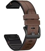 Amazon | GARMIN QuickFit F6 22mm Chestnut Leather 010-12863-15